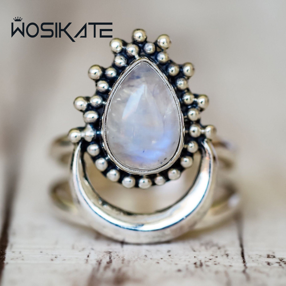 Z Vintage Fashion - WOSIKATE Vintage Pierścionek Damski w Stylu