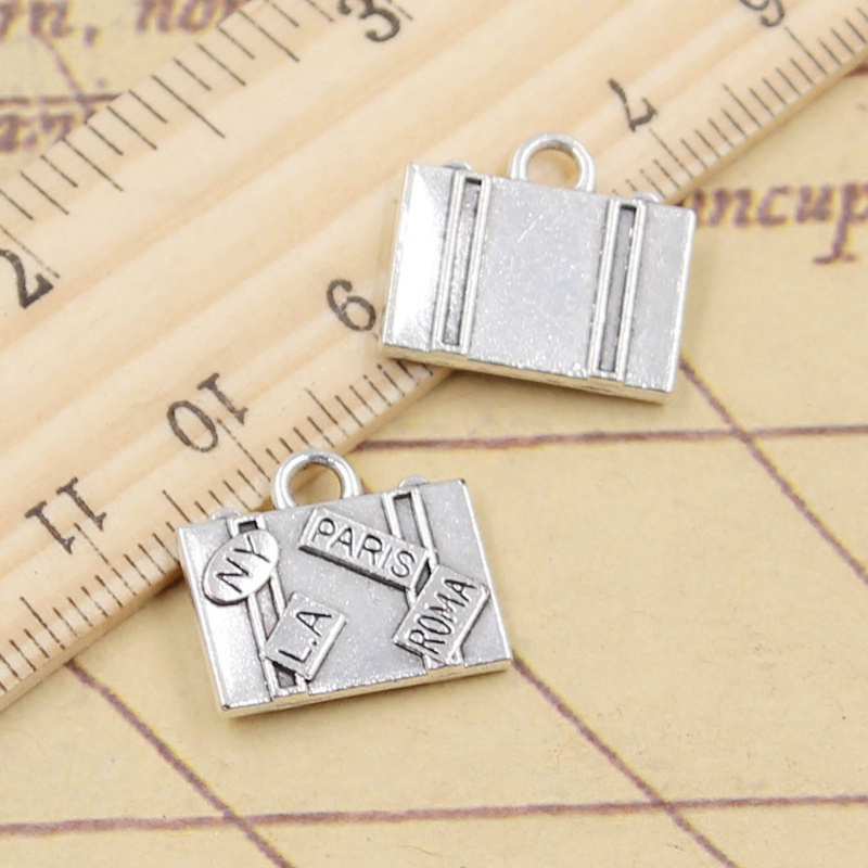 Vintage Fashion La - 10 sztuk Charms torby podróżne nowy