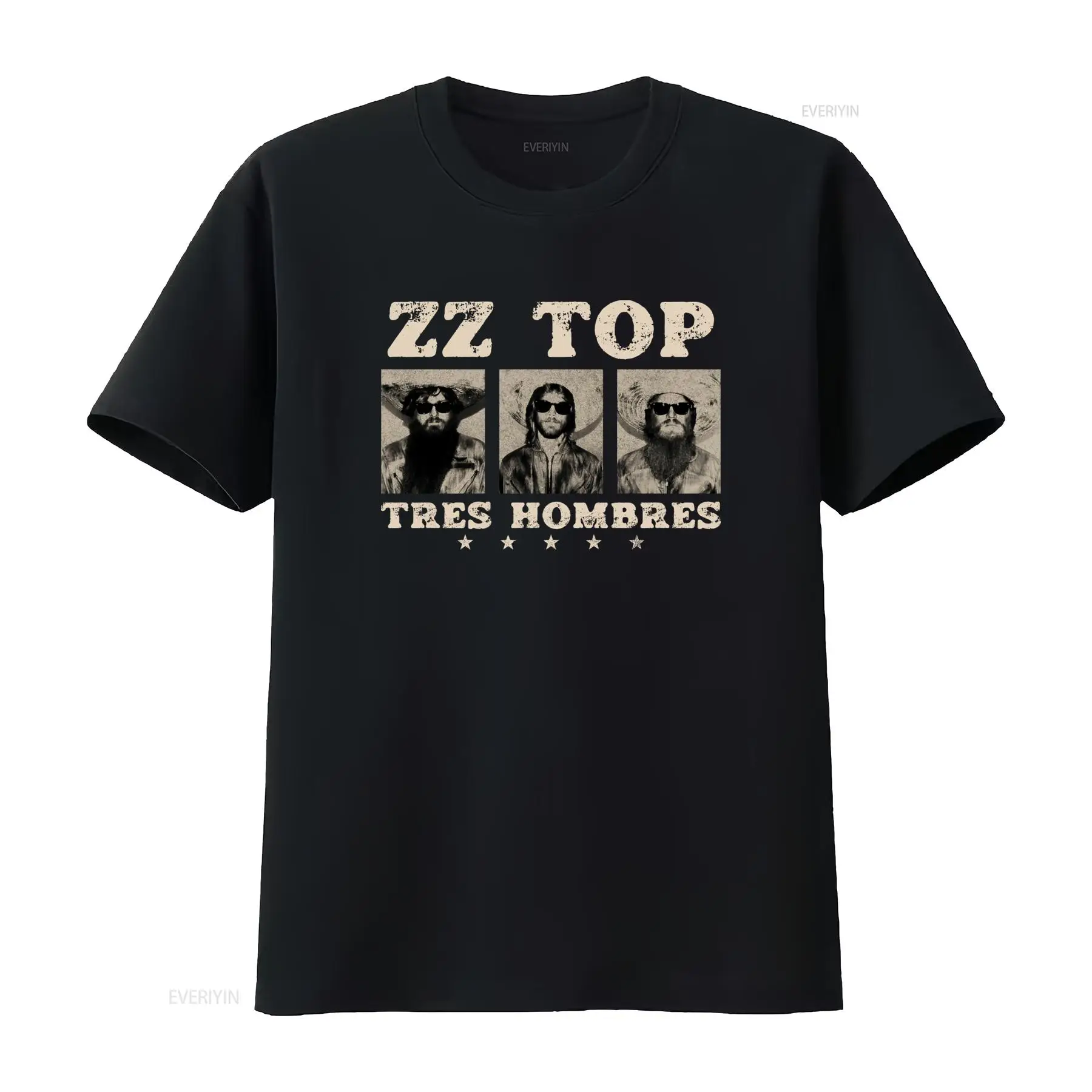 Vintage Fashion La - Koszulka Tres Hombres ZZ Top Retro