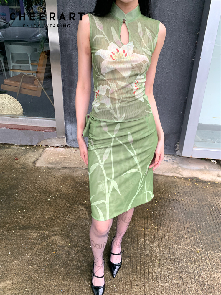 Vintage Fashion Ai - CHEERART Dwuczęściowy zestaw dla kobiet Elegancki