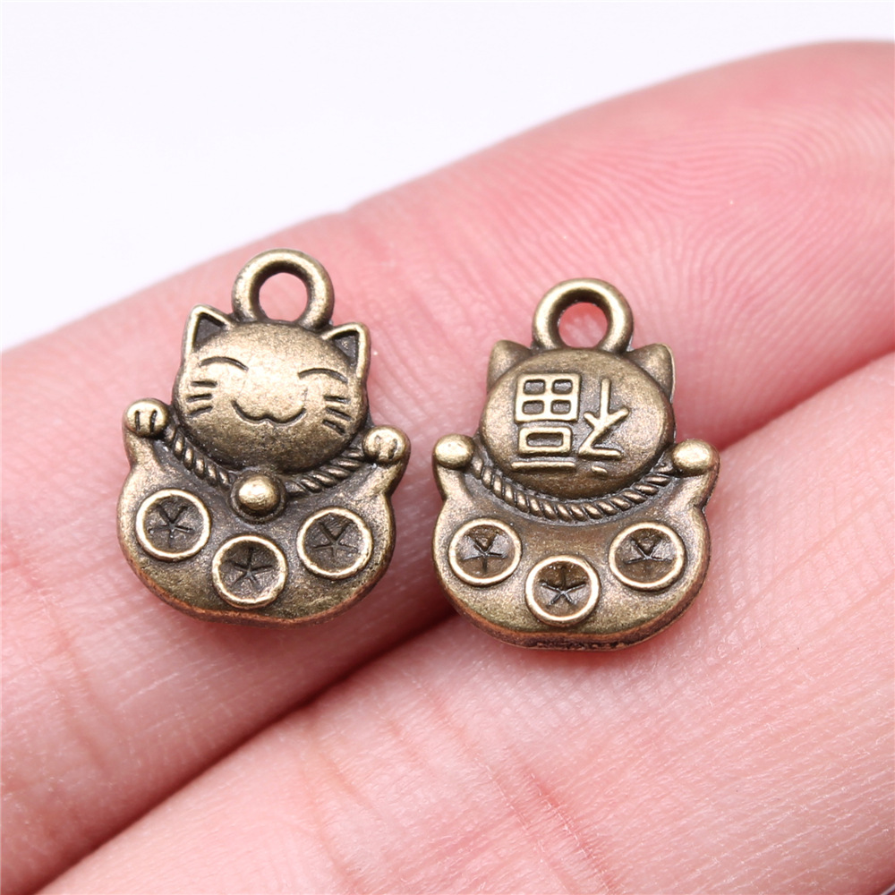 Vintage Urban Fashion - 10 szt. 15x11mm 3 Kolory Antyczne