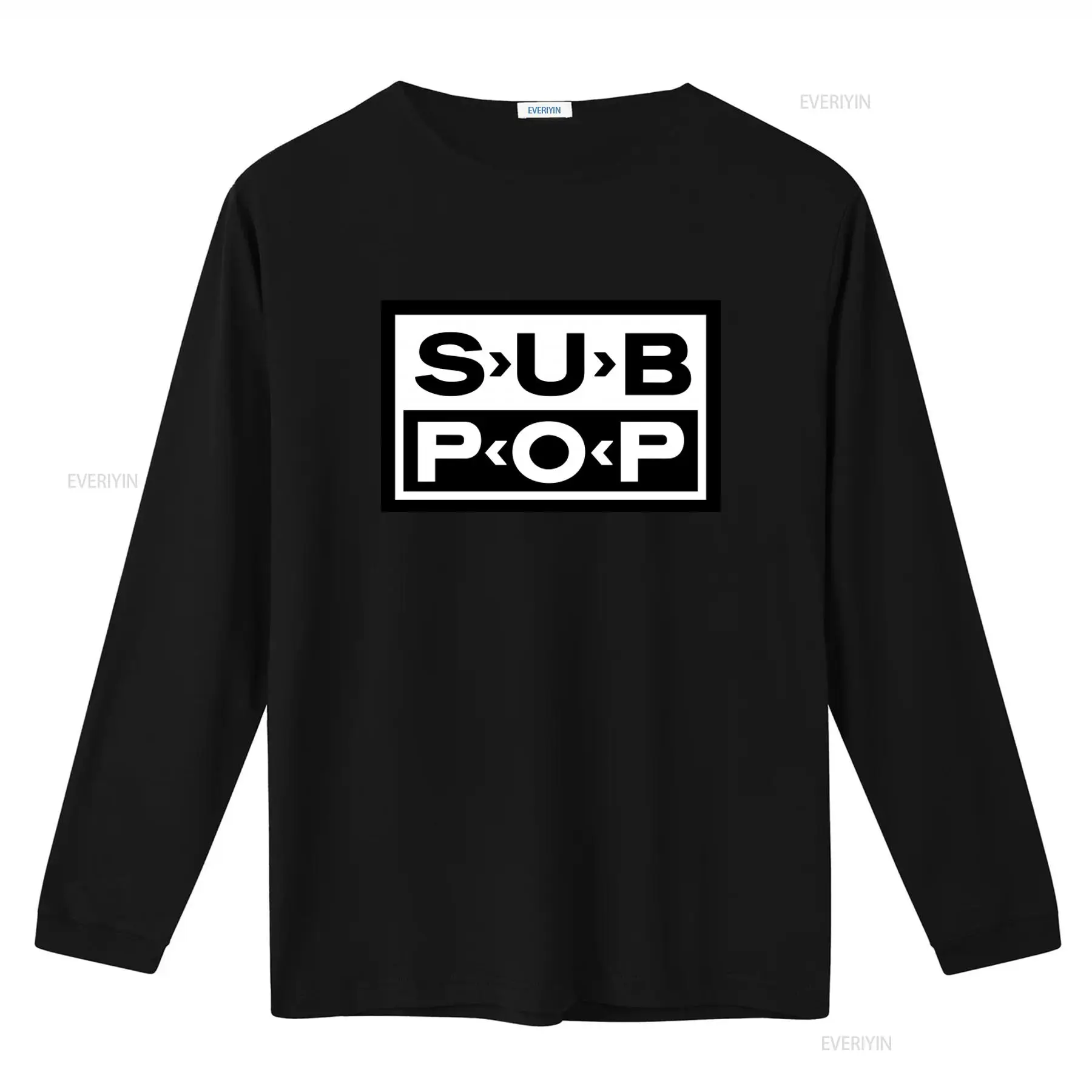 Koszulka Sub Pop Logo, czarna  – Vintage Fashion Style Men recenzja i cena