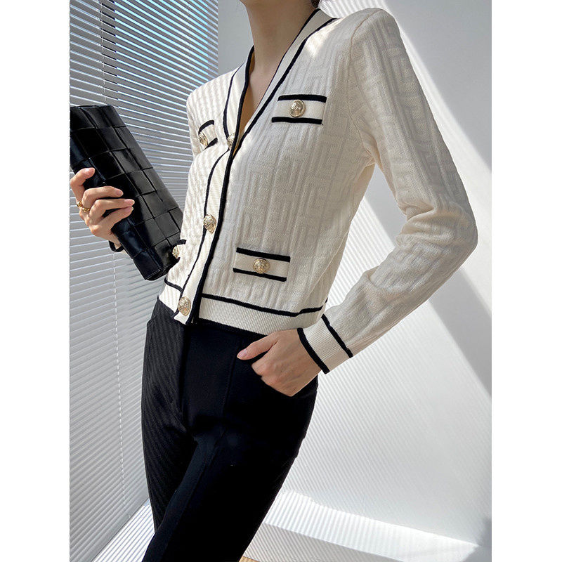 Wiosna jesień nowy dekolt w se – Crop Cardigan Vintage recenzja i cena