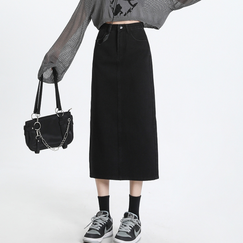 FINEWORDS Vintage różowy Denim – Denim Skirt Midi Vintage recenzja i cena