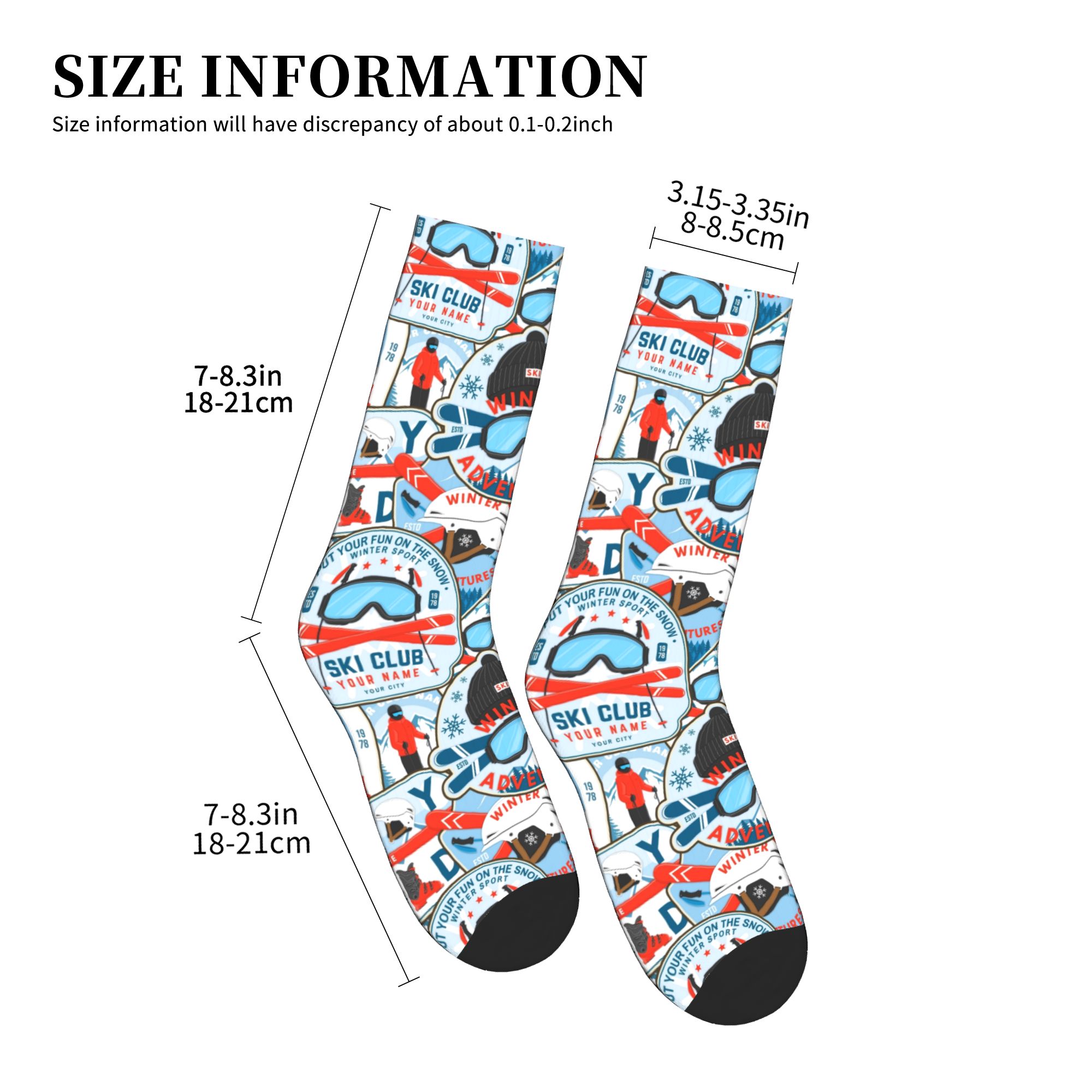 Skarpetki Vintage Red Blue Ski – Vintage Fashion Dresses recenzja i cena