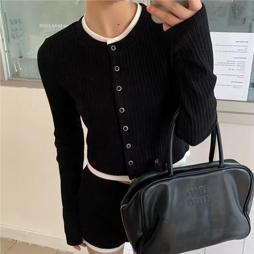 Topy z długim rękawem kobieta  – Crop Cardigan Vintage recenzja i cena