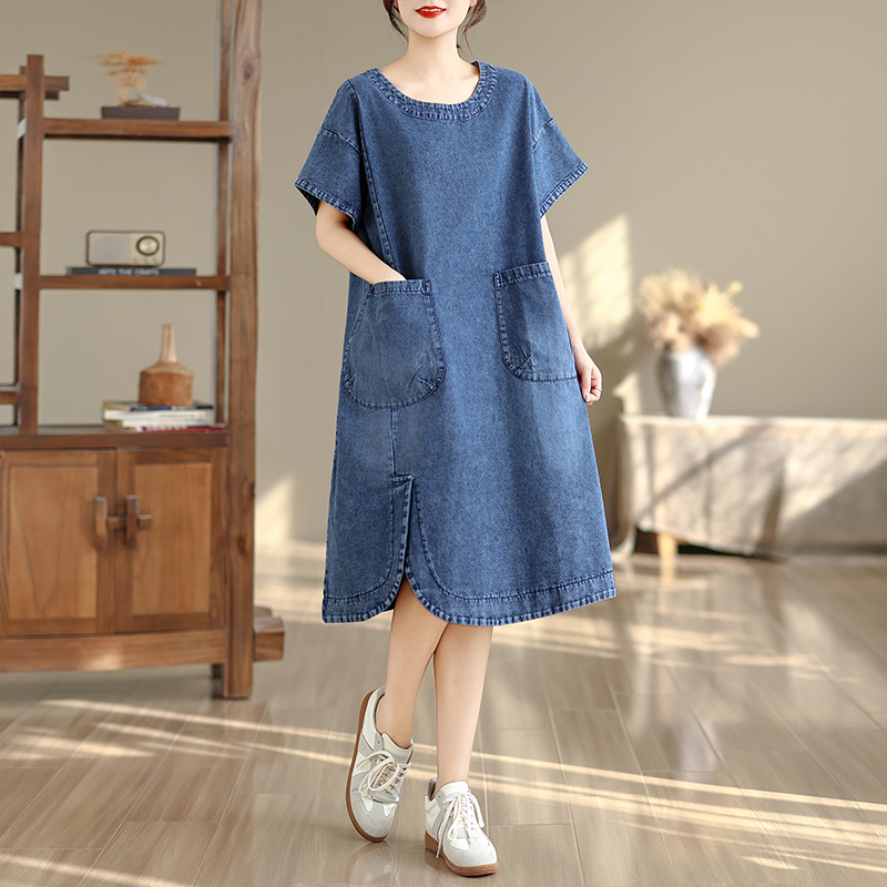 Elegancka sukienka midi plus s – Denim Skirt Midi Vintage recenzja i cena