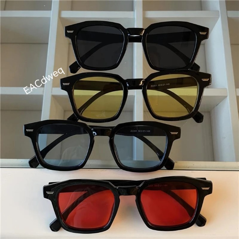 Męskie prostokątne okulary prz – Vintage Fashion Designer recenzja i cena
