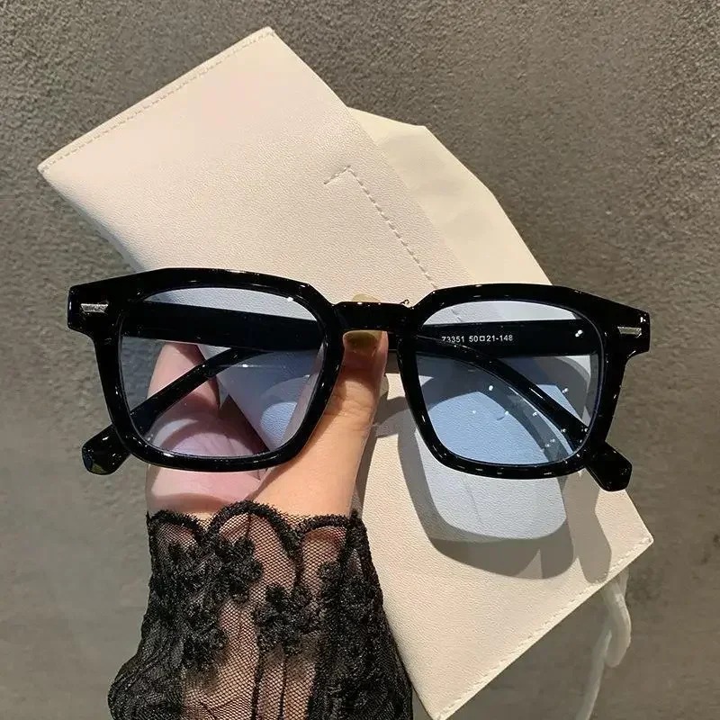 Męskie prostokątne okulary prz – Vintage Fashion Designer recenzja i cena
