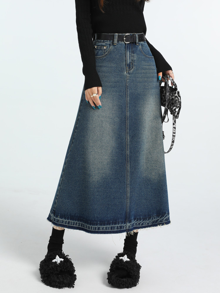 Spódnice jeansowe damskie w st – Denim Skirt Midi Vintage recenzja i cena