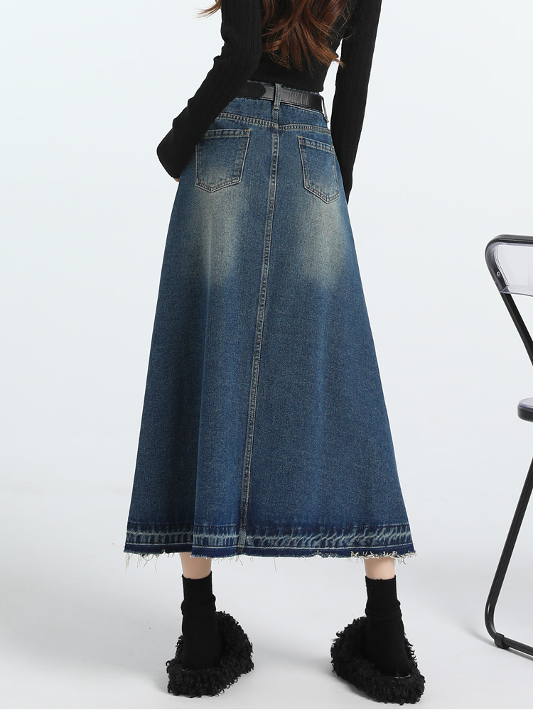 Spódnice jeansowe damskie w st – Denim Skirt Midi Vintage recenzja i cena