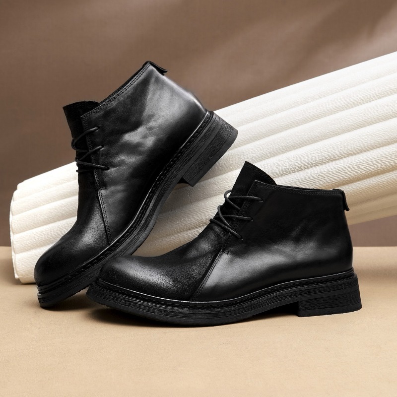 Męskie buty vintage ze skóry n – Vintage Fashion Style Men recenzja i cena
