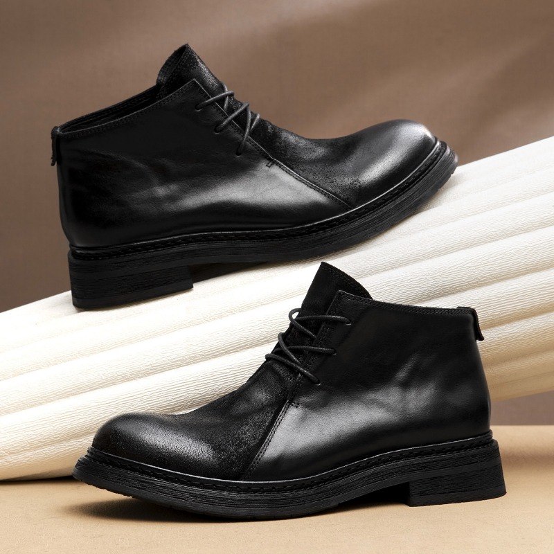 Męskie buty vintage ze skóry n – Vintage Fashion Style Men recenzja i cena