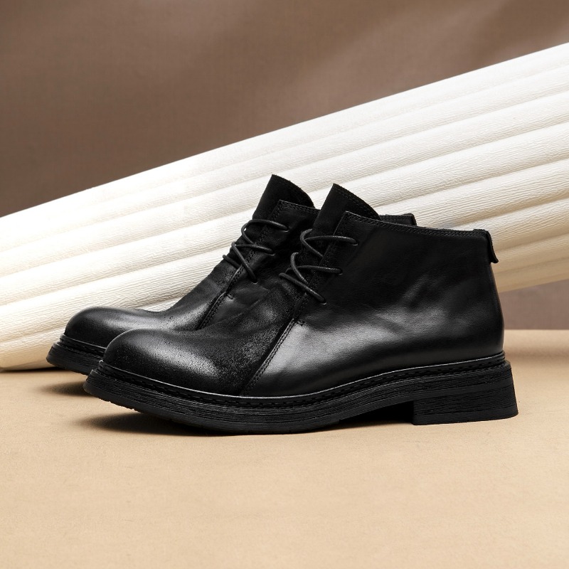 Męskie buty vintage ze skóry n – Vintage Fashion Style Men recenzja i cena