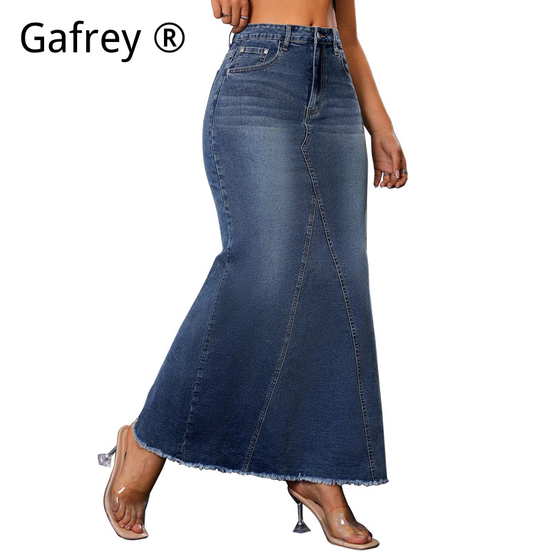 Damska dżinsowa spódnica midi  – Denim Skirt Midi Vintage recenzja i cena