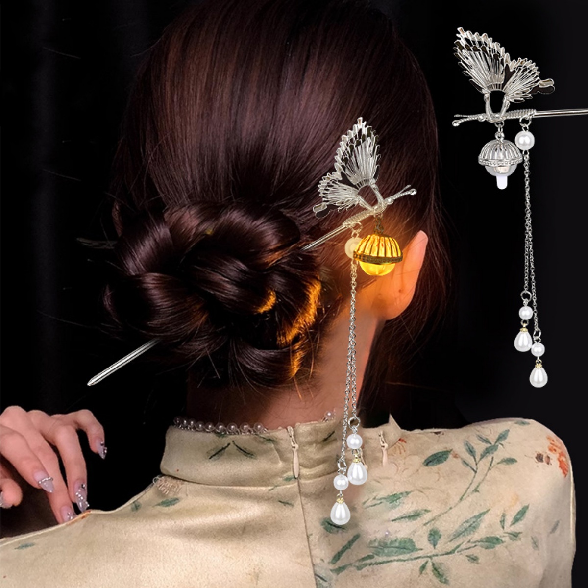 Świecący kwiat spinka do włosó – Vintage Fashion Ai recenzja i cena