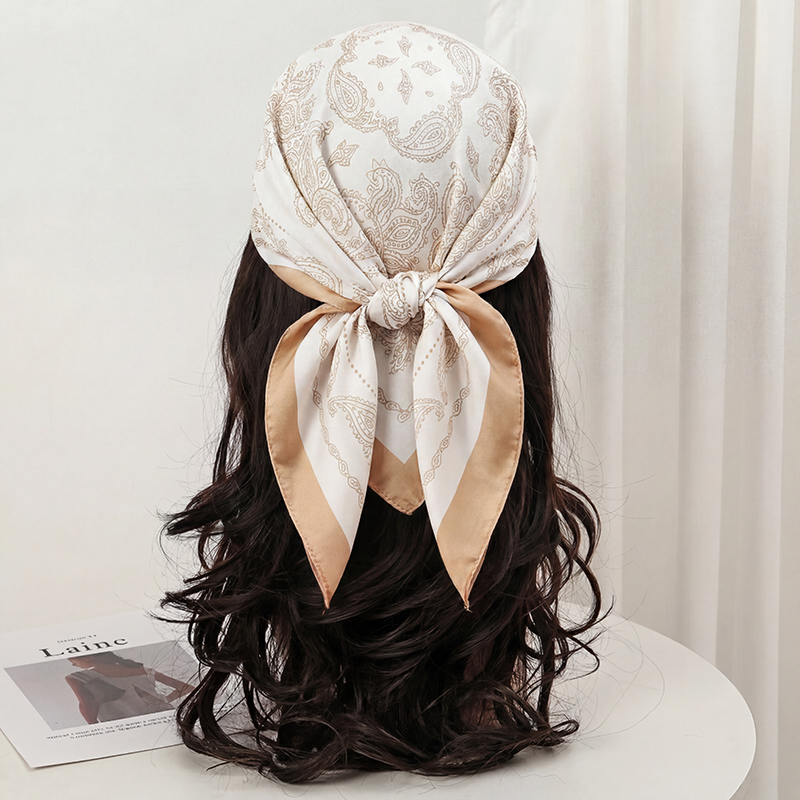 Vintage Beżowa Apaszka Kwadrat – Vintage Fashion Ai recenzja i cena