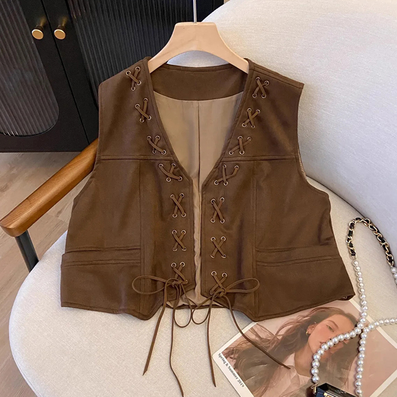 Damska krótka kamizelka w styl – Crop Cardigan Vintage recenzja i cena