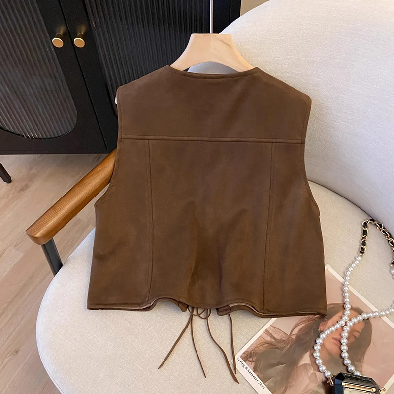 Damska krótka kamizelka w styl – Crop Cardigan Vintage recenzja i cena