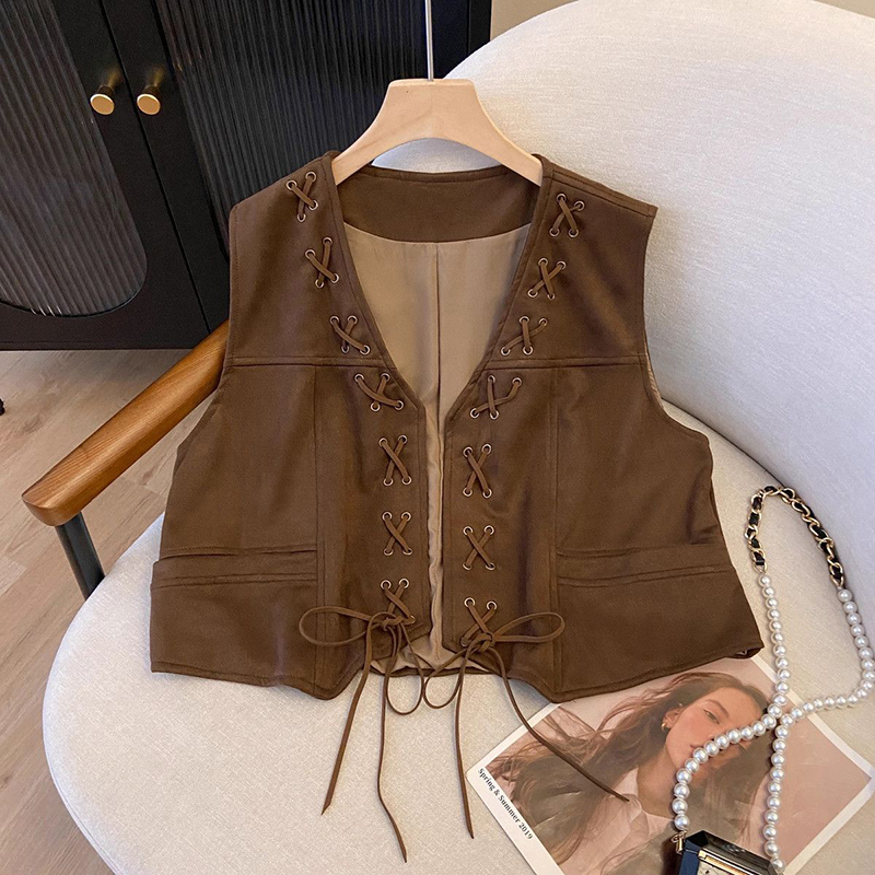 Damska krótka kamizelka w styl – Crop Cardigan Vintage recenzja i cena