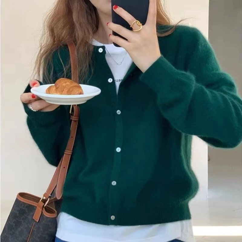 Damski sweter z długim rękawem – Crop Cardigan Vintage recenzja i cena
