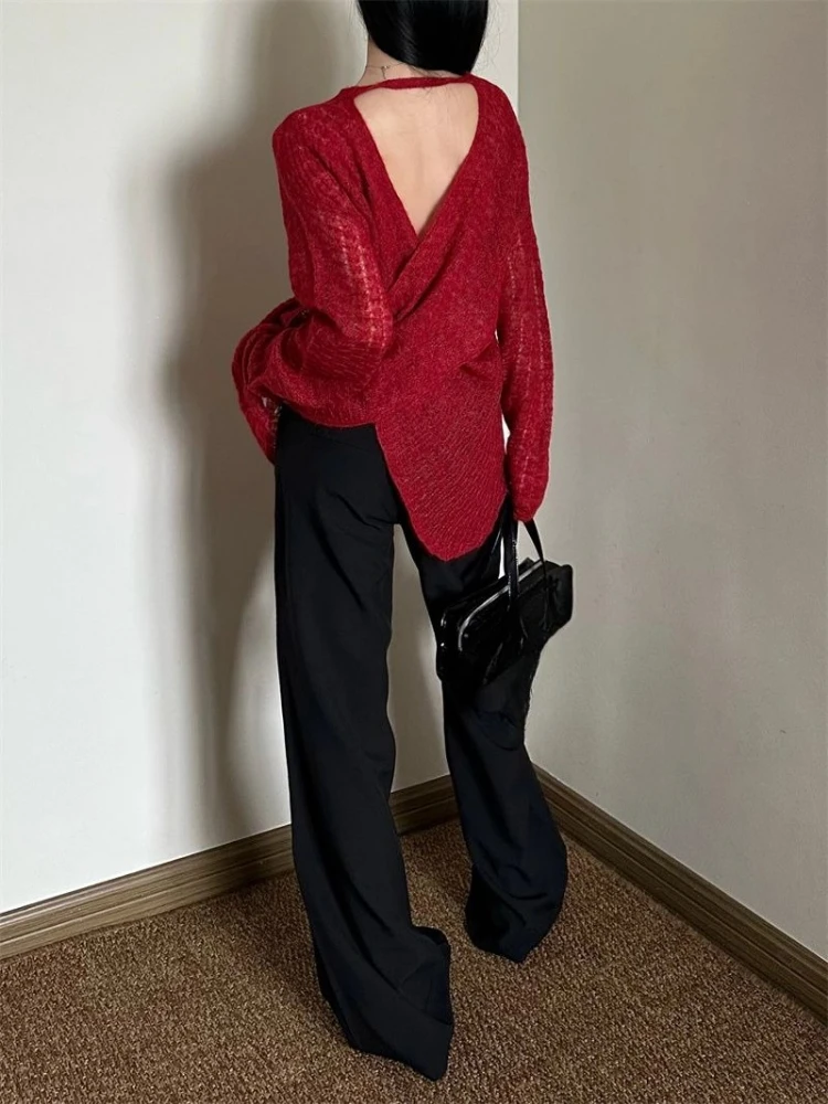 Przezroczysta dzianinowa koszu – Usa Vintage Fashion recenzja i cena